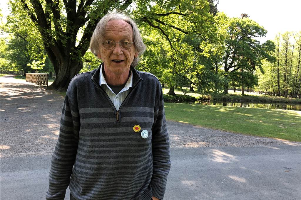 Linken-Landtagskandidat Klaus Stegemann: Der bescheidene Realist Klaus Stegemann im Wildpark in Dülmen. Hier ist er zuhause, hier fühlt er sich wohl.