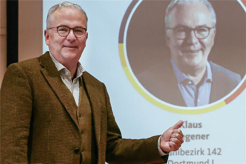 Mit diesen Kandidaten zieht Dortmunds CDU in die Bundestagswahl Klaus Wegener kandidiert für die CDU im Dortmunder Wahlkreis 142 für ein Bundestagsmandat.