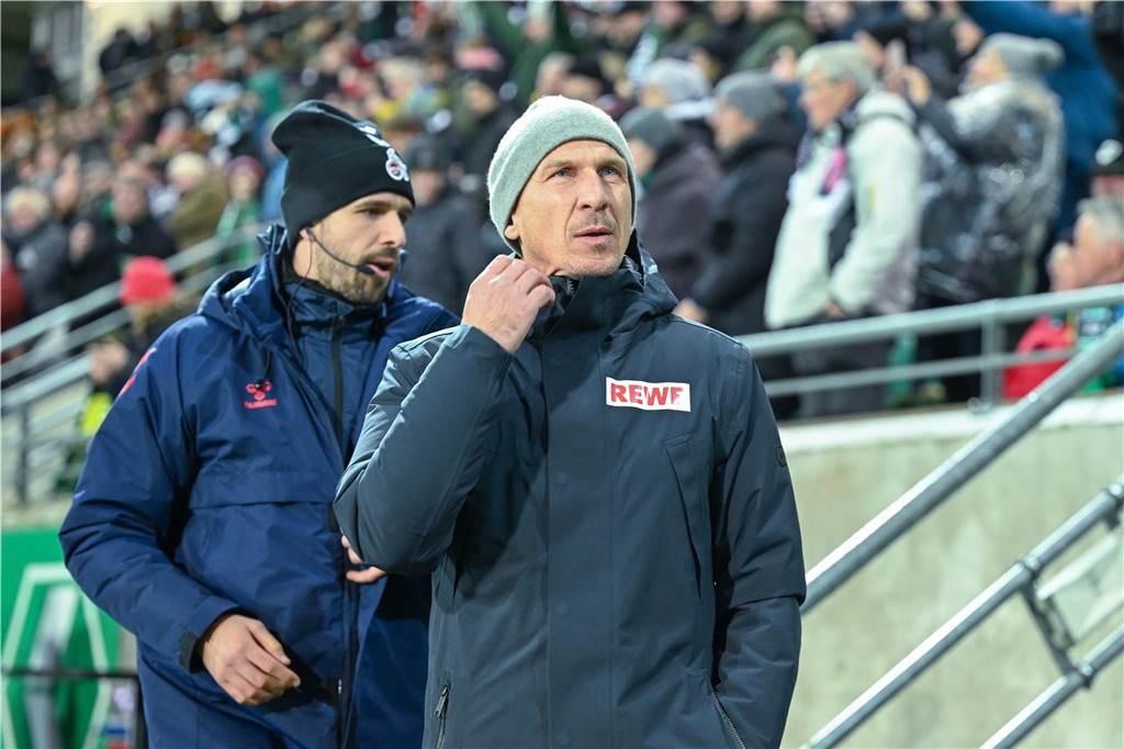 Schalkes Kaderwert gestiegen - nur zwei Klubs besser 22.11.2024, Fussball, 2. Bundesliga, 13. Spieltag Saison 2024/2025, Preußen Münster - 1.FC Köln, Trainer Gerhard Struber (1. FC Köln)