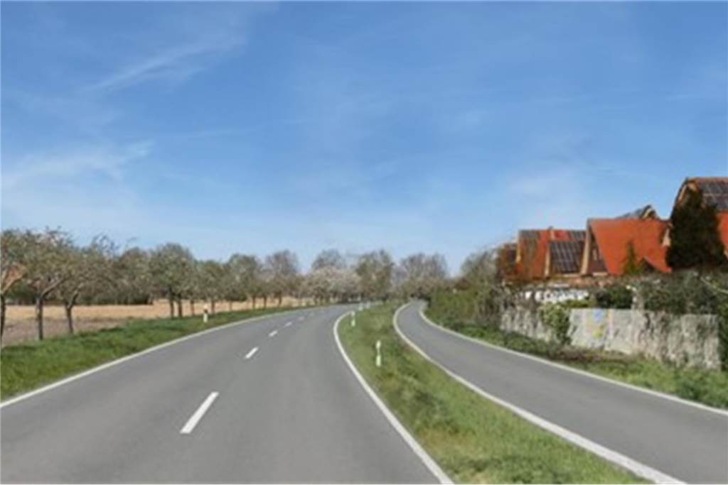 Lückenschluss Radweg in Ellewick: Fällung von Obstbäumen droht Könnte der Ortsrand in Ellewick in Zukunft so aussehen? Zumindest ein Teil der Obstbäume soll wohl erhalten bleiben.