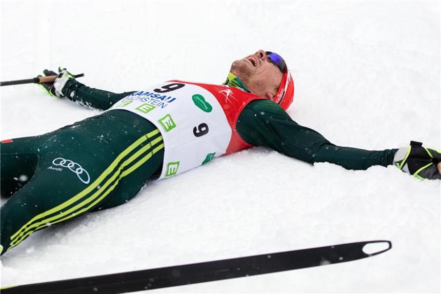DSV-Kombinierer machen ernst: Siegen in Ramsau Kombinierer Fabian Rießle setzte sich in Ramsau durch. Foto: Georg Hochmuth