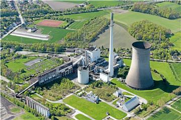 Kraftwerk Knepper, fotografiert im Sommer 2016 aus einem Flugzeug.