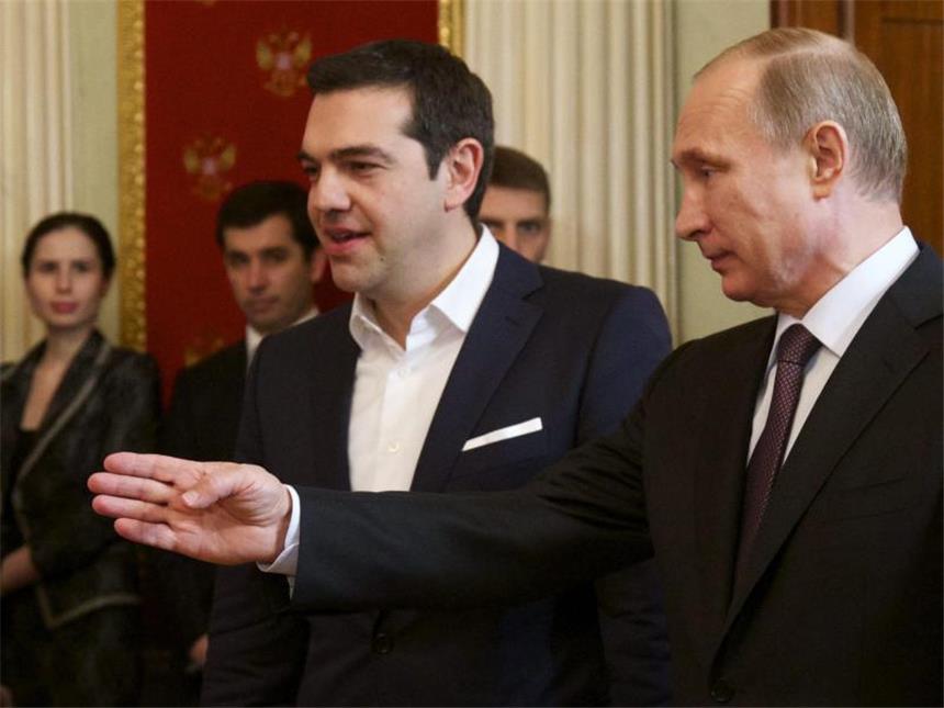 Putin stellt Athen Millionen durch Gas-Deal in Aussicht Kremlchef Putin und der griechische Regierungschef Tsipras haben nach ihren Verhandlungen in Moskau mehrere Abkommen unterzeichnet. Foto: Alexander Zemlianichenko/Pool