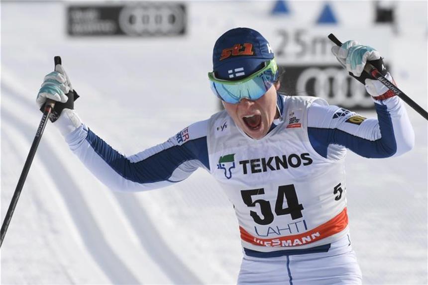 Parmakoski und Bolschunow feiern Weltcupsiege im Langlauf Krista Parmakoski siegte auch in Falun. Foto: Markku Ulander/Lehtikuva