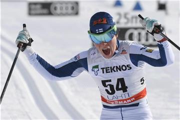 Krista Parmakoski siegte auch in Falun. Foto: Markku Ulander/Lehtikuva