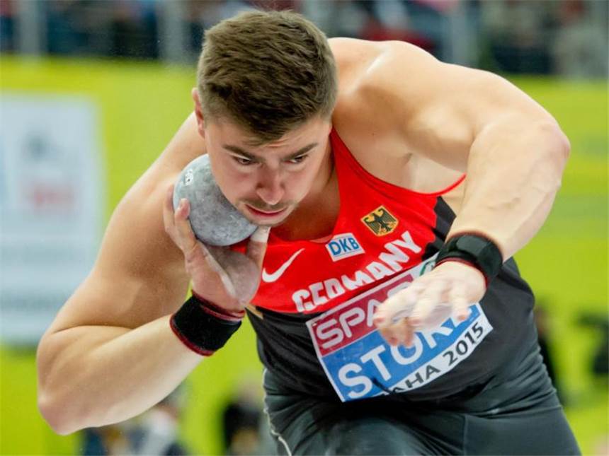 Diamond League: Heißer Start für Storl in Doha Kugelstoßer David Storl in Aktion. Foto: Sven Hoppe