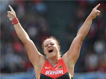Kugelstoßerin Christina Schwanitz gewann in Brimingham mit 19,68 Metern. Foto: Rainer Jensen