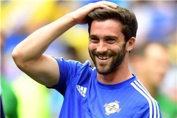 Kultig: William Grigg peilt mit Wigan Athletic den Aufstieg in England an. Foto: Uwe Anspach