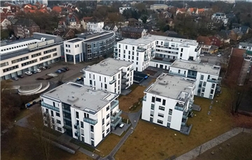 Kurz vor Bauabschluss steht das Stadtquartier am Park in Lünen vor einer ungewissen Zukunft. Wegen Überschuldung haben die Geschäftsführer ein Insolvenzverfahren eingeleitet. 