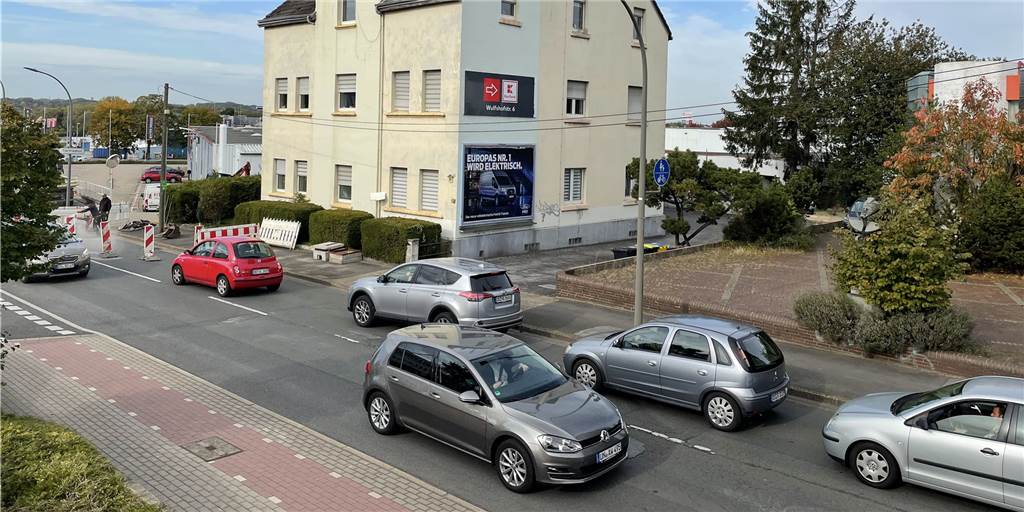 Neue Baustelle bremst Verkehr Richtung Dortmunder Indupark aus Borussiastraße Indupark Dortmund