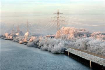 Kurz vor Weihnachten hüllt Frost die Landschaft in Haltern in eine winterliche Idylle.
