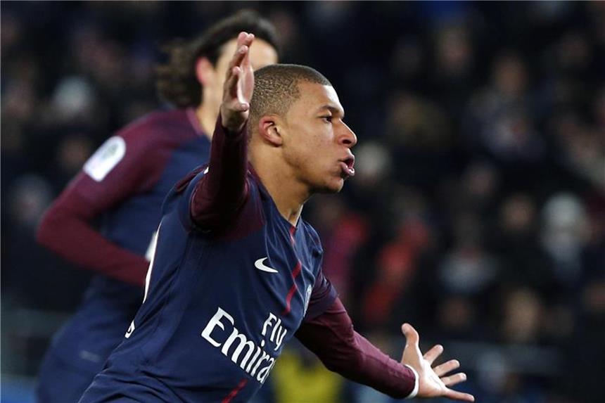 PSG zieht ins französische Pokalfinale ein Kylian Mbappé erzielte zwei Treffer für Paris Saint-Germain. Foto: Thibault Camus/AP