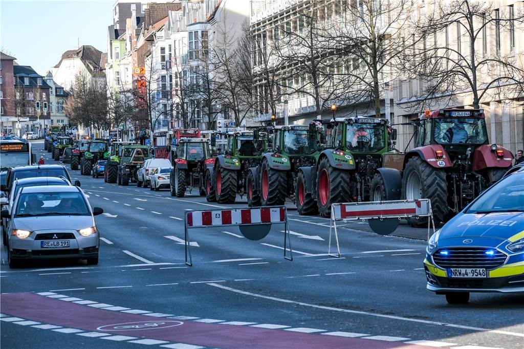 Bauerndemo am 8.1.2024 in Recklinghausen