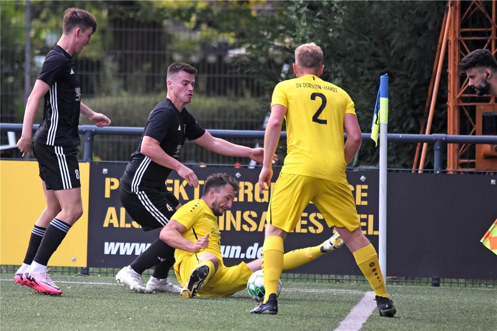 Landesliga 4, SV Dorsten-Hardt - Ibbenbürener Spvg. 2:2 (0:2)