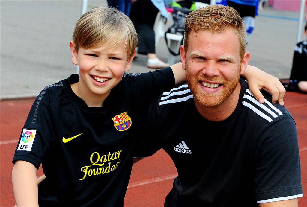 Lang ist es her: David und Luca Flamme bei einem Family-Cup-Turnier vor zehn Jahren.
