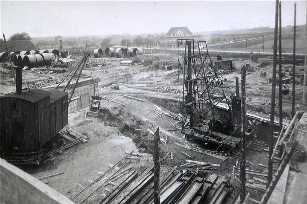 So veränderte sich das Gersteinwerk im Laufe der Zeit Die Baustelle für das Gersteinwerks Anfang des 20. Jahrhunderts in Werne.