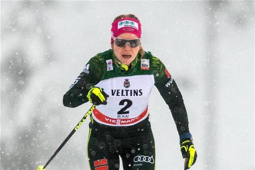 Tour de Ski: Olympia-Quali für Kolb trotz Abbruchs Langläuferin Sandra Ringwald lag nach der Qualifikation der Tour de Ski in Oberstdorf auf Platz drei. Foto: Petter Arvidson