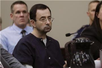 Larry Nassar bei seiner Verurteilung im Gerichtssaal in Lansing. Foto: Carlos Osorio