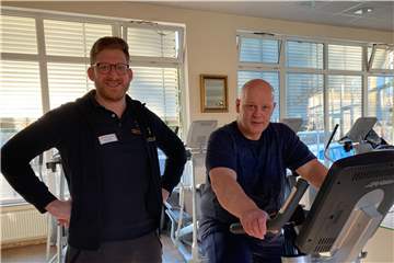 Im Trainingszentrum Kämmerling trainiert Lars Kukereit.