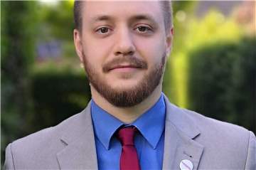 Lars Nowak (Die Partei) tritt am 26. September bei der Bundestagswahl an.