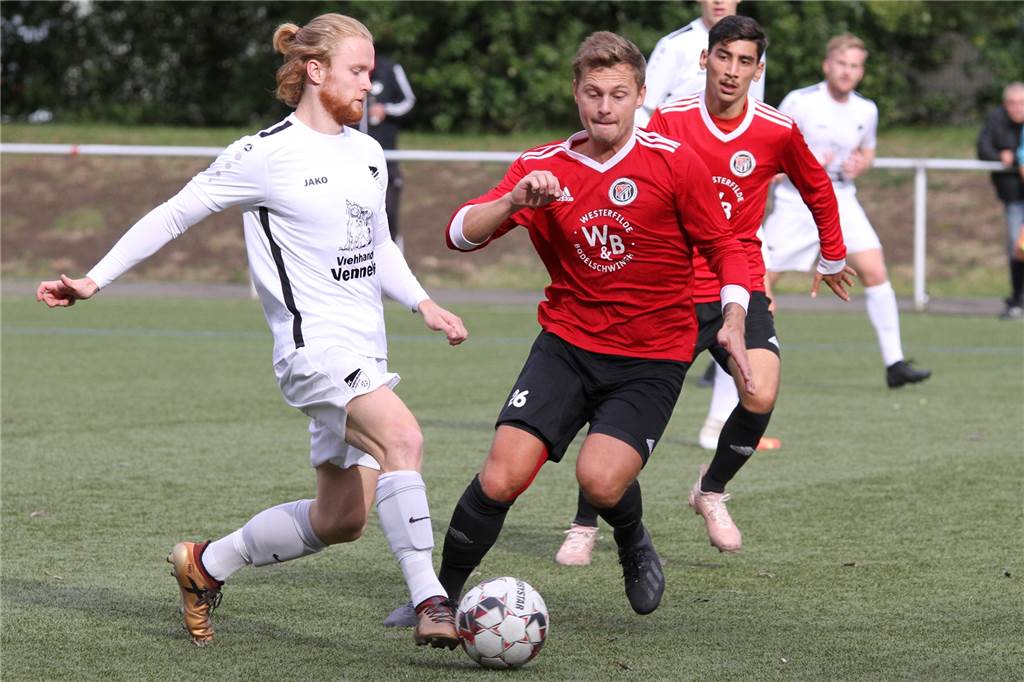 Spieler des FC Nordkirchen wird schlecht, wenn er auf die Zahlen schaut Lars Rustige zeigte bislang starke Leistungen im Dress des FC Nordkirchen.