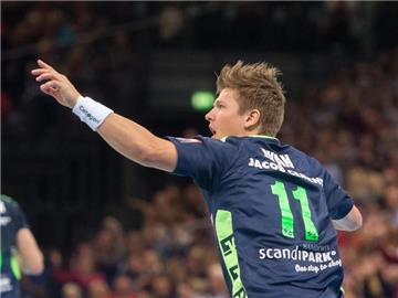 Lasse Svan holte neun Tore für die SG Flensburg-Handewitt gegen Balingen. Foto: Benjamin Nolte