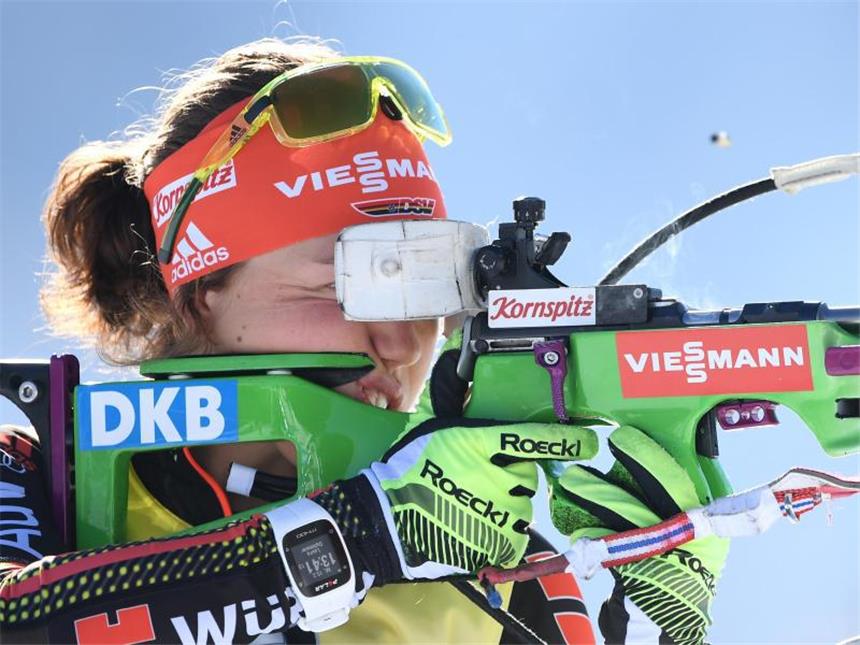 Finale bei Biathlon-WM: Dahlmeier vor nächstem Rekord? Laura Dahlmeier hat auch im Massenstart die Goldmedaille im Visier. Foto: Martin Schutt