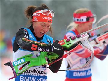 Laura Dahlmeier ist nach ihrem Infekt noch nicht wieder topfit ist. Foto: Karl-Josef Hildenbrand