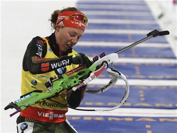 Laura Dahlmeier wird im Rennen über die 4x6-Kilometer geschont. Foto: Lee Jin-Man