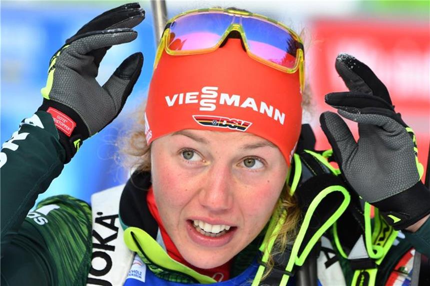Laura Dahlmeier wurde beim Weltcupfinale im sibirischen Tjumen in der Verfolgung Dritte. Foto: Alberto Pizzoli