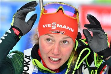 Laura Dahlmeier wurde beim Weltcupfinale im sibirischen Tjumen in der Verfolgung Dritte. Foto: Alberto Pizzoli