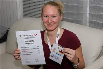 Laura Hoffmann wurde nach der WM in der Schweiz in das Allstar-Team gewählt.