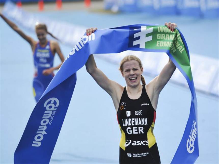 Triathletin Lindemann ist Junioren-Weltmeisterin Laura Lindemann wurde Junioren-Weltmeisterin. Foto: Mike Sturk