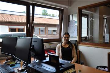 Laura Rodes, 23, ist fertig ausgebildete Kauffrau für Büromanagement bei Kanne. Dieses Jahr ist es für Kanne gar nicht so einfach, Azubis zu finden. 