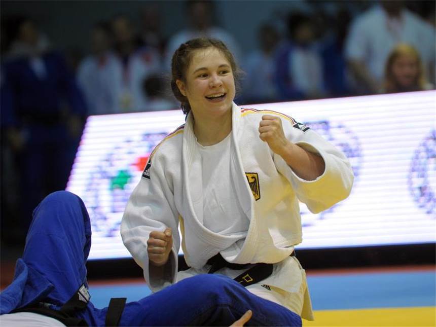 Deutsche Judoka mit Medaillenansprüchen bei EM Laura Vargas Koch rechnet sich bei der EM Medaillenchancen aus. Foto: Jonas Güttler