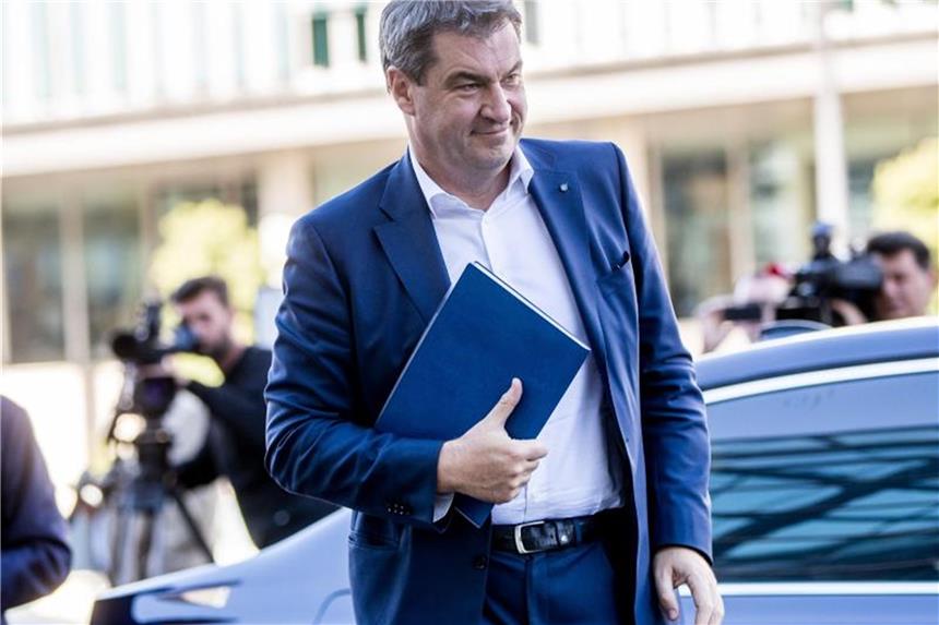 Umfrage sieht CSU in Bayern nur bei 38 Prozent Laut einer aktuellen Umfrage erreicht die CSU unter Ministerpräsident Markus Söder in Bayern nur noch 38 Prozent. Foto: Michael Kappeler