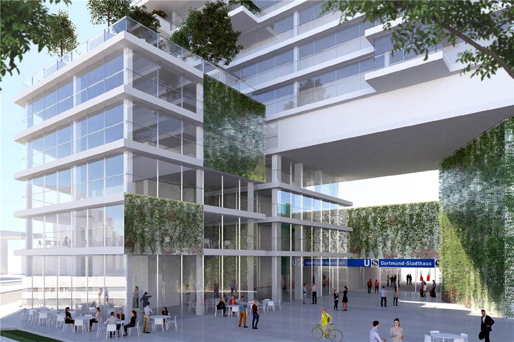 Hochhaus-Pläne in der Innenstadt endgültig geplatzt Laut ursprünglichem Entwurf sollte der Eingang zur S-Bahn- und zur Stadtbahnstation unterhalb des Hauses verlaufen.