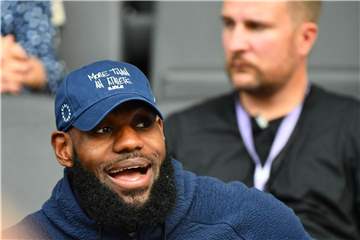 LeBron James bei seinem Besuch in Berlin. Foto: Soeren Stache
