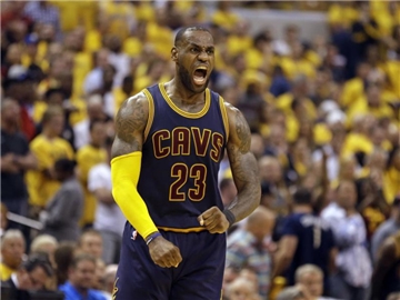 LeBron James erzielte 38 Punkte für die Cleveland Cavaliers. Foto: Michael Conroy