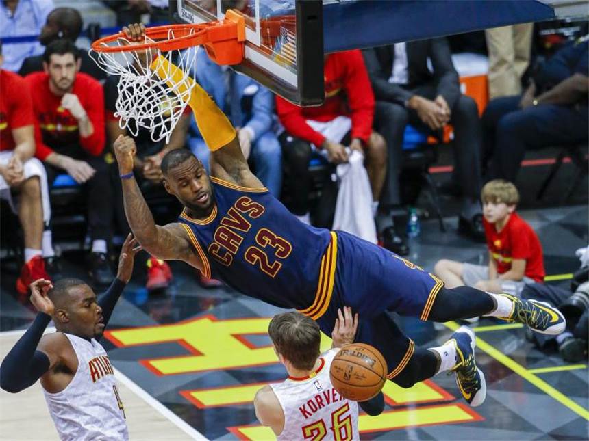 Mehr als nur LeBron James: Clevelands Vielseitigkeit LeBron James ist der Superstar der Cleveland Cavaliers. Foto: Erik S. Lesser