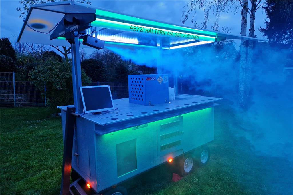 Halterner bauen XXL-Bollerwagen für den 1. Mai: „Seid ihr bescheuert?“ Maiwagen wird von LEDs beleuchtet