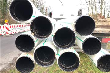 Leerrohre für den Ausbau des Glasfasernetzes (Symbolbild).
