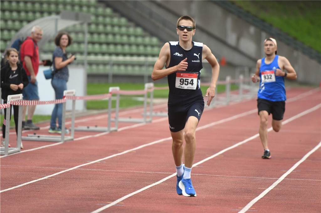 Leichtathletik, 6. Sparkassen Abendlauf des Recklinghäuser LC. Mateja Stevic (RLC), Zweiter über 5 km.