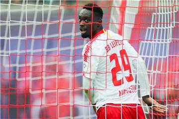 Leipzigs Jean-Kévin Augustin droht Ärger mit dem französischen U21-Trainer Ripoll. Foto: Jan Woitas