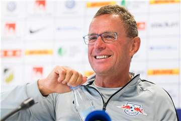 Leipzigs Trainer Ralf Rangnick betrachtet die 50+1-Regel aus einer nüchtern-sachlichen Perspektive. Foto: Michael Erichsen/Bildbyran via ZUMA Press