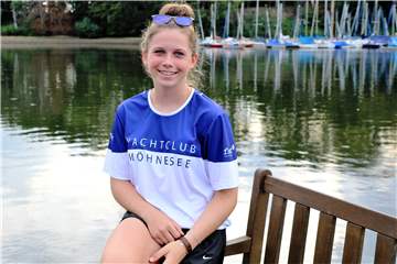 Lena Abendroth begann erst mit elf Jahren mit dem Segeln. 