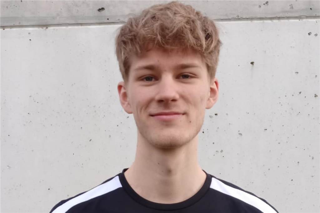 Leon Vogt bei seiner Vorstellung beim SV Lippramsdorf