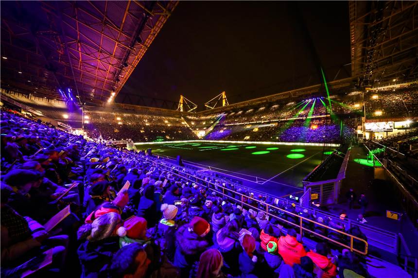 Letztes Jahr kamen 50.000 Besucher zum Weihnachtssingen ins Stadion.