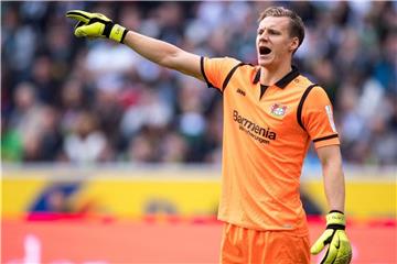 Leverkusens Torwart Bernd Leno vor Wechsel zum FC Arsenal. Foto: Marius Becker