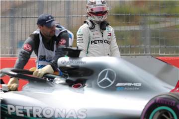 Lewis Hamilton hat seinen Silberpfeil auf dem Hockenheimring abstellen müssen. Foto: Jan Woitas